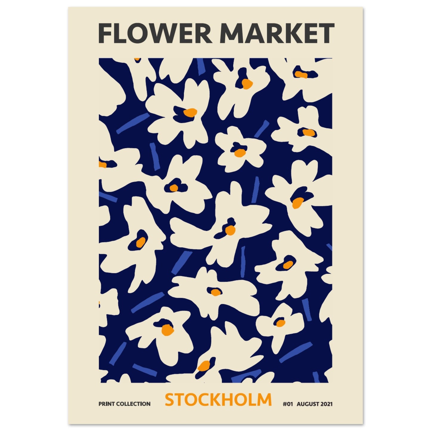 Stockholm Flower Market exhibition art print