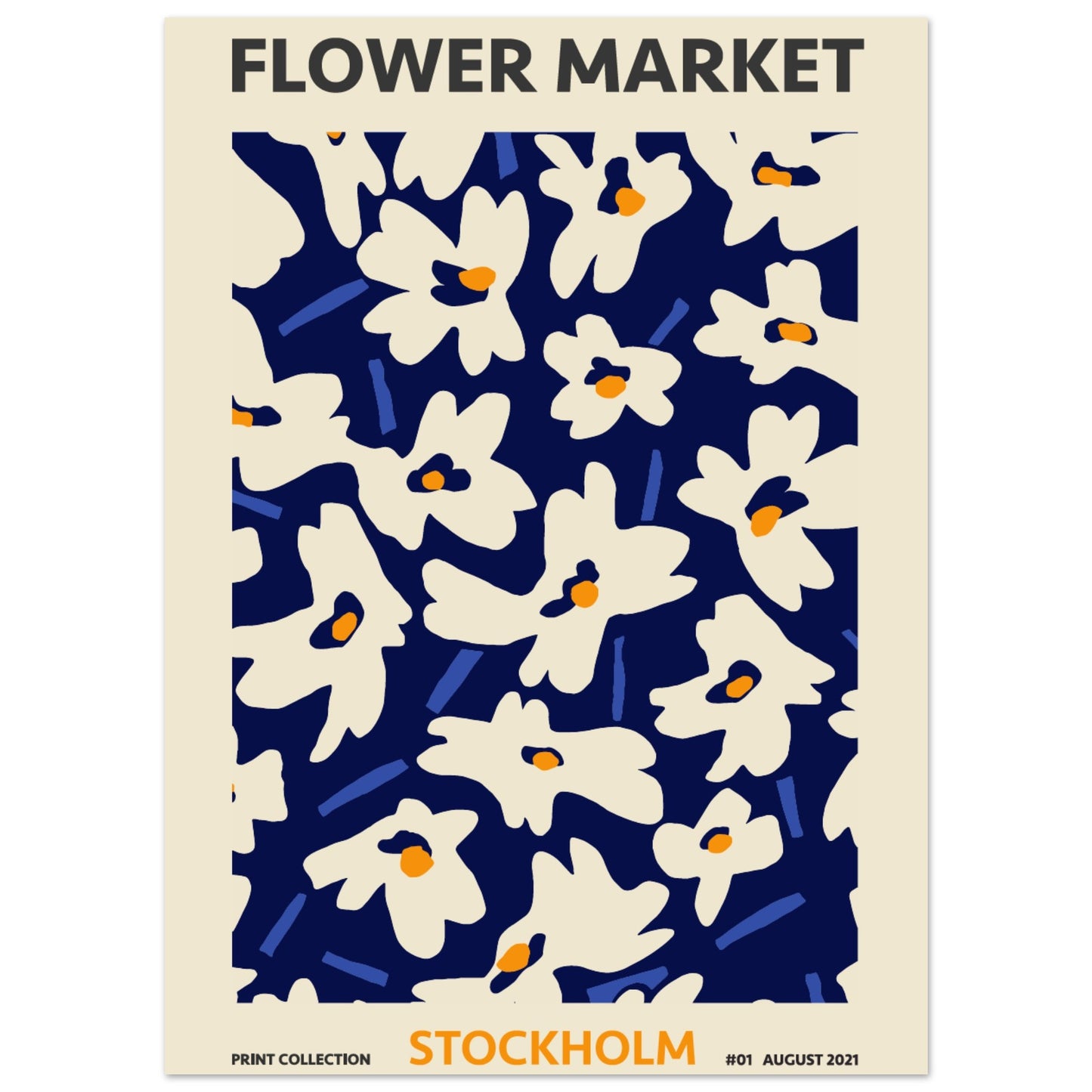 Stockholm Flower Market exhibition art print