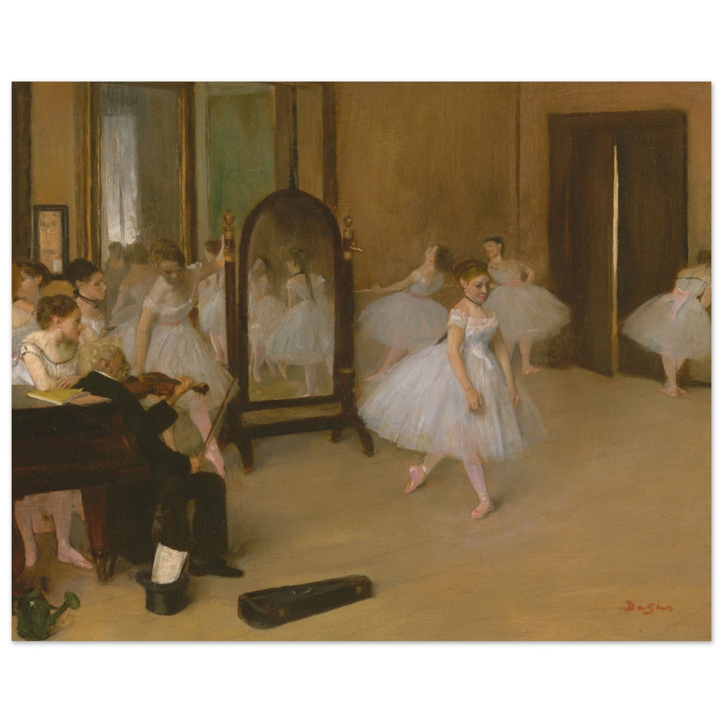 Edgar Degas poster: Dancing Room - Ballet dancers in graceful motion, a masterpiece of artistic movement