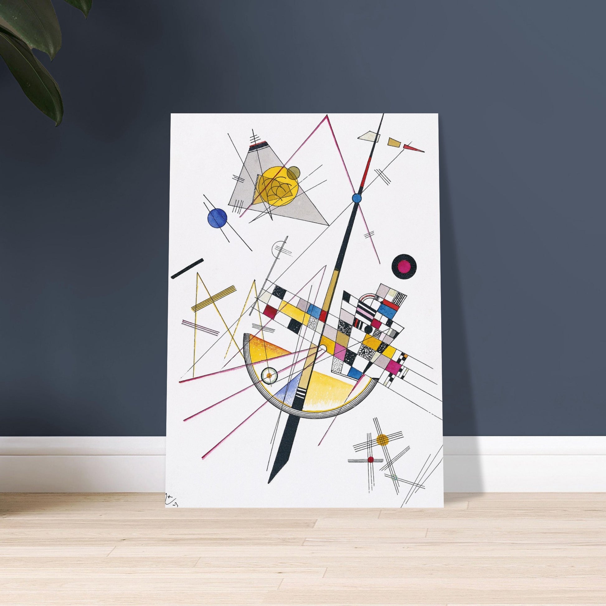 Poster of Wassily Kandinsky's Delicate Tension - A captivating art print of harmonious hues and abstract allure