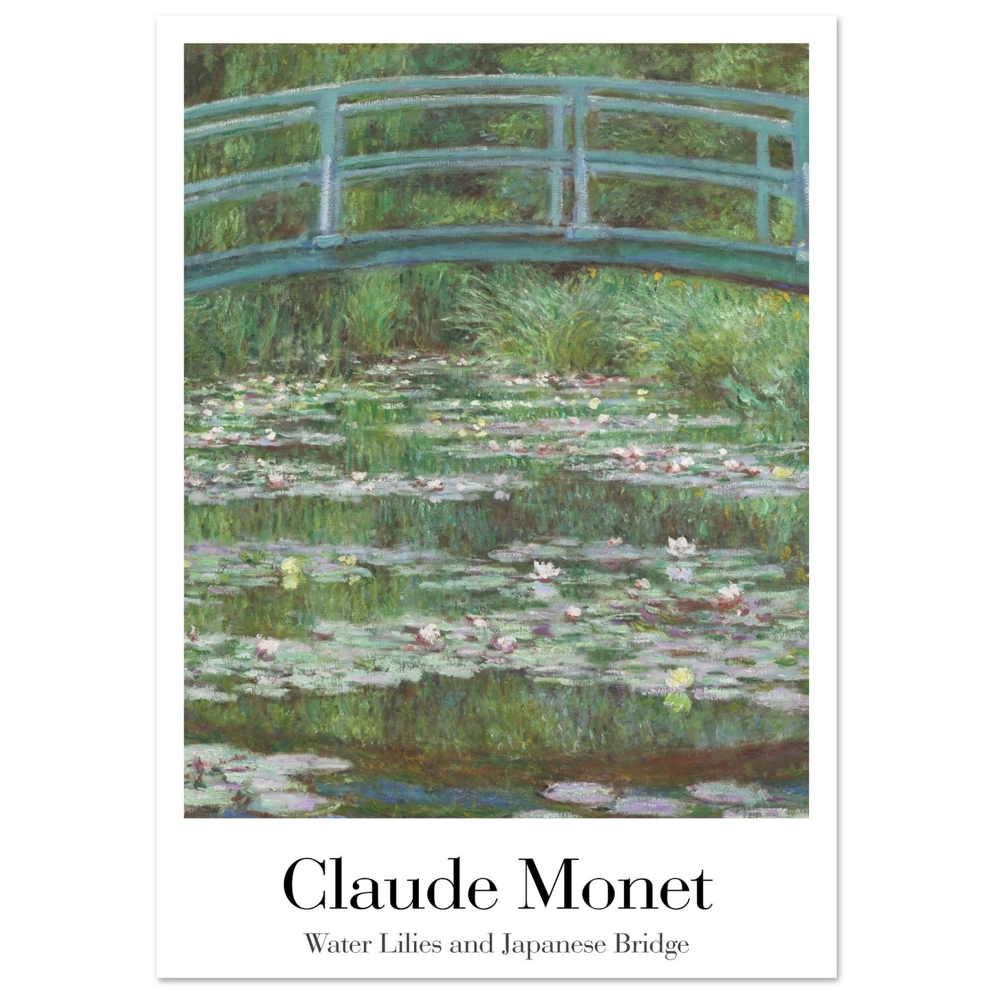 Water Lilies and Japanese Bridge - by Claude Monet