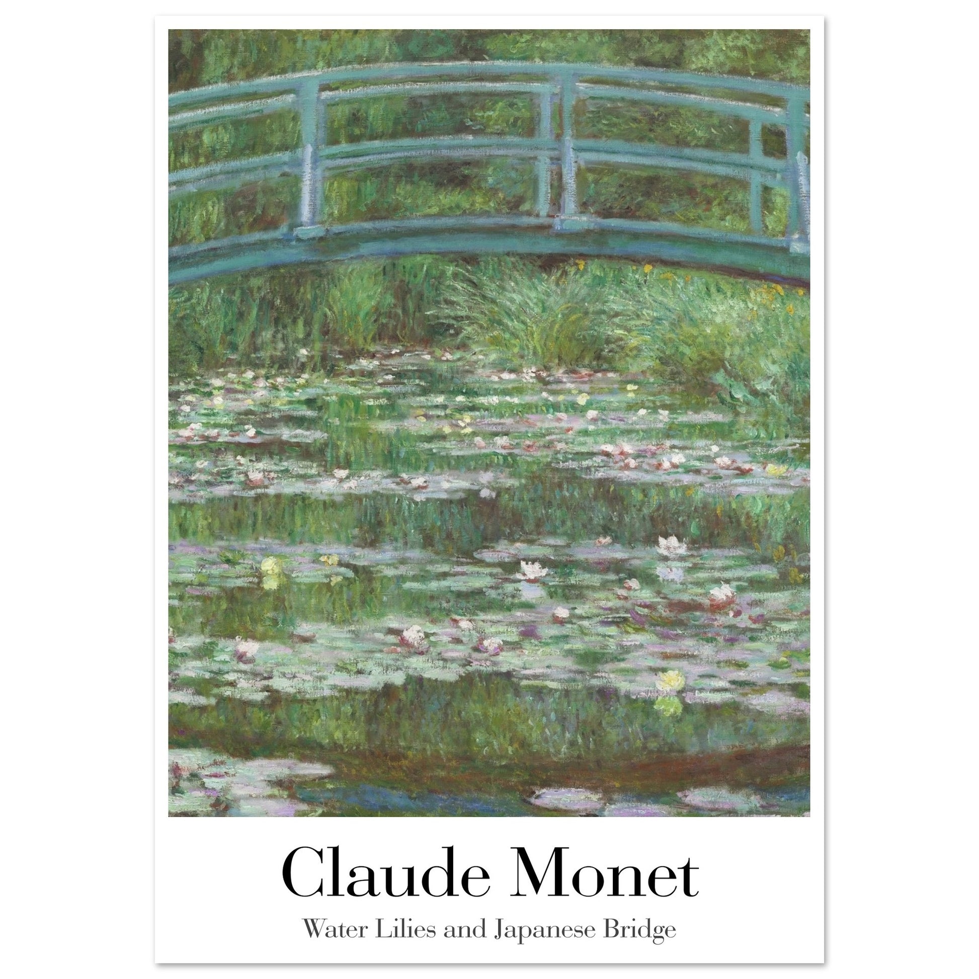 Water Lilies and Japanese Bridge - by Claude Monet