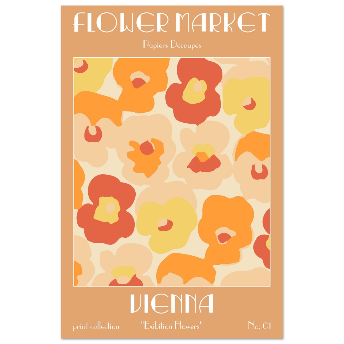 Vienna Flower Market exhibition art print