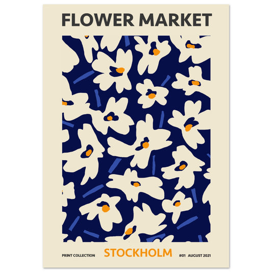 Stockholm Flower Market exhibition art print