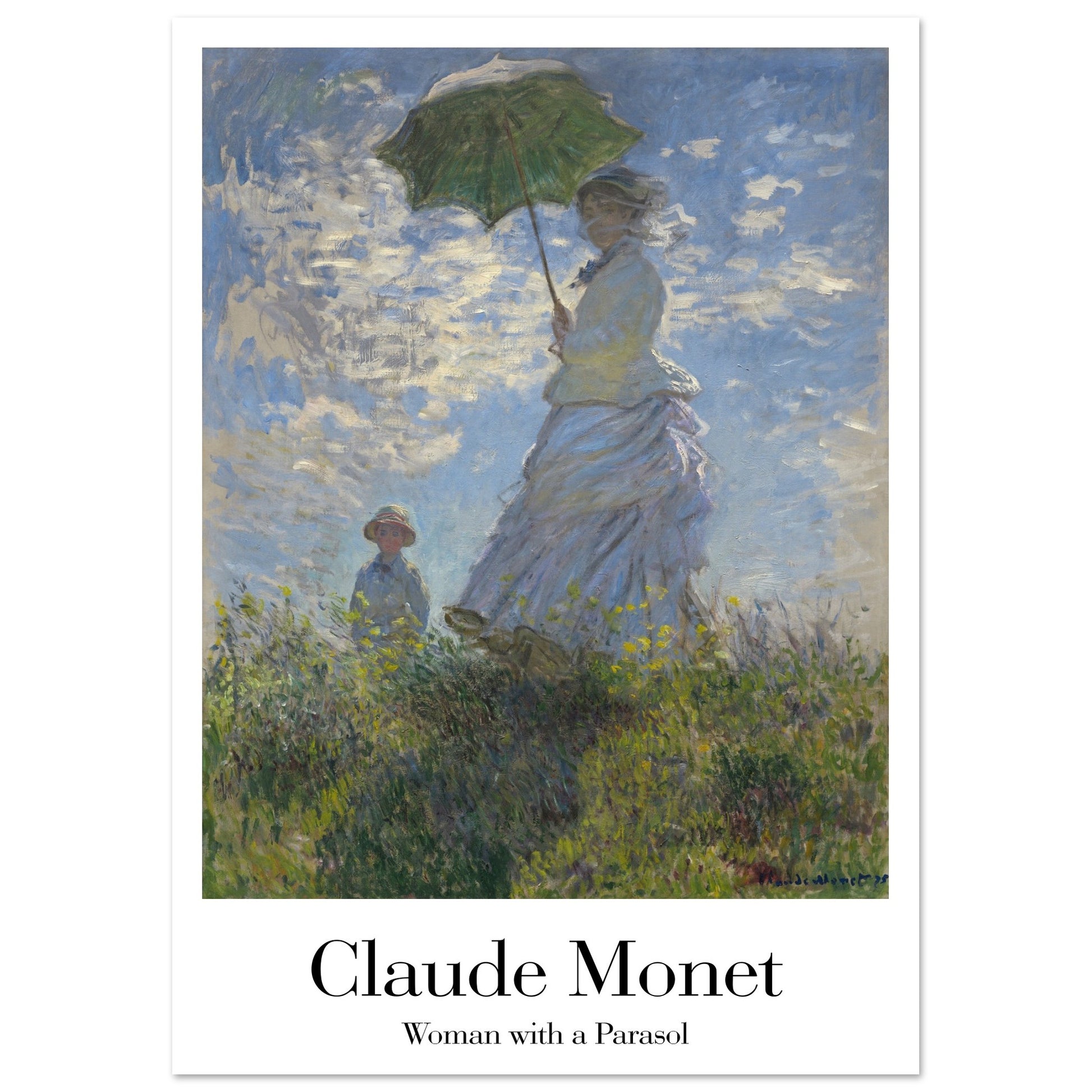 Woman with a Parasol - by Claude Monet