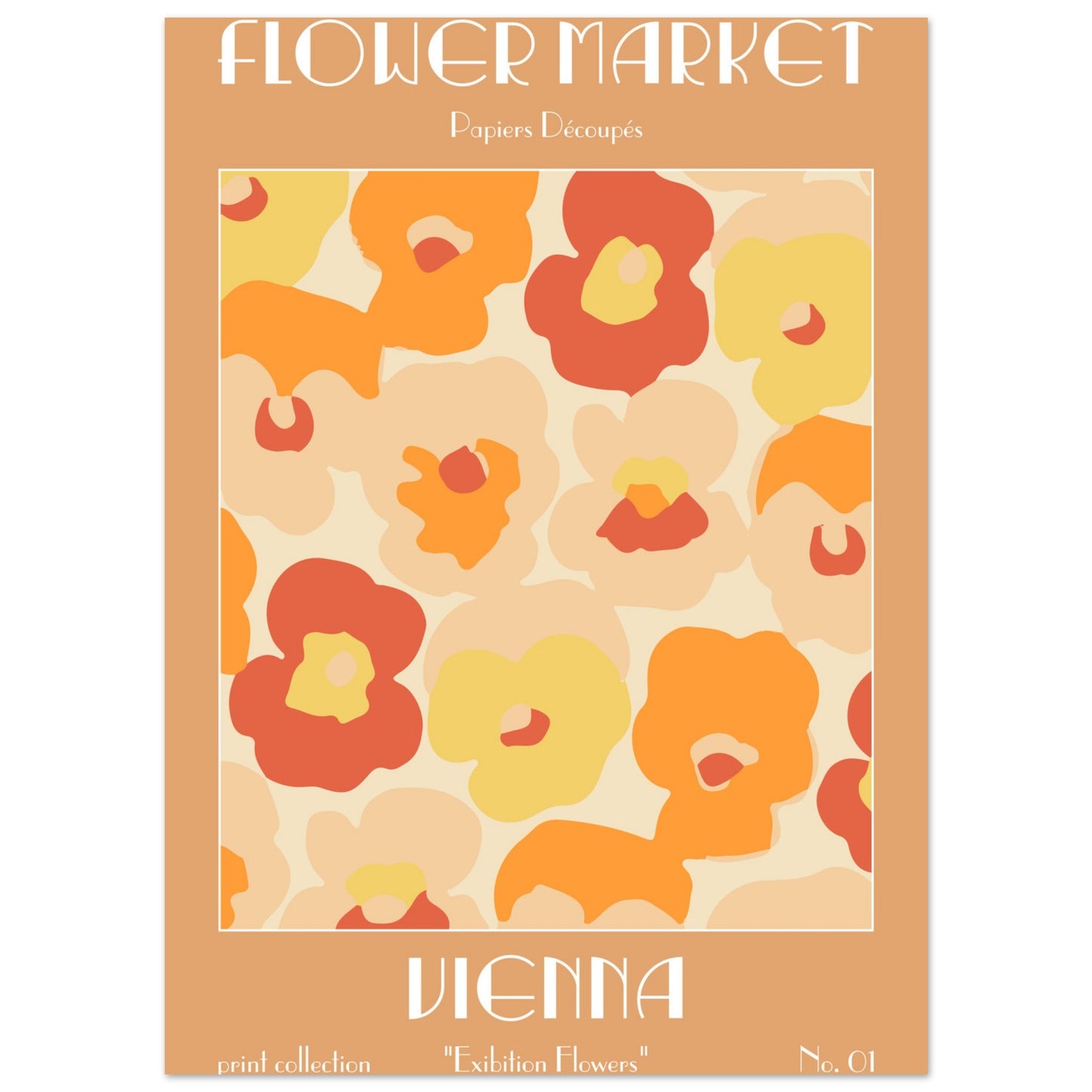 Vienna Flower Market exhibition art print