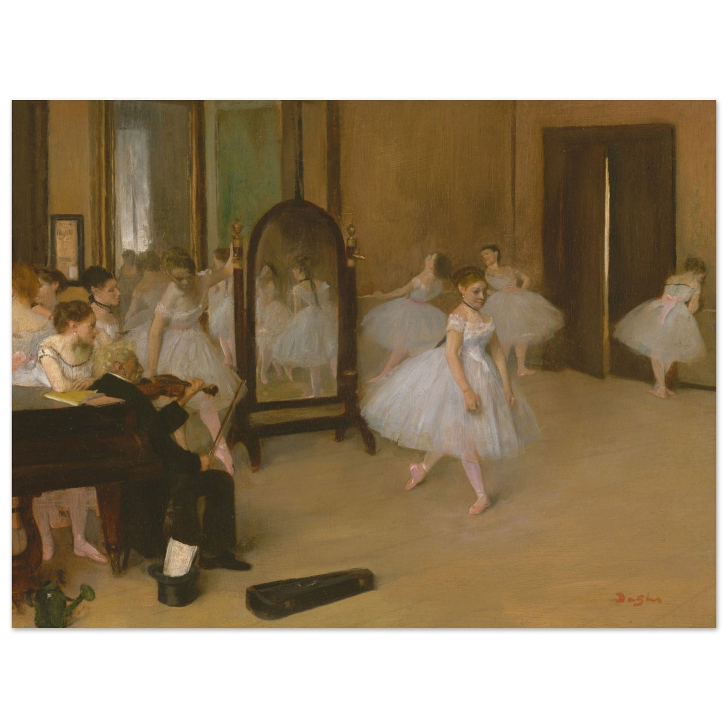 Edgar Degas poster: Dancing Room - Ballet dancers in graceful motion, a masterpiece of artistic movement