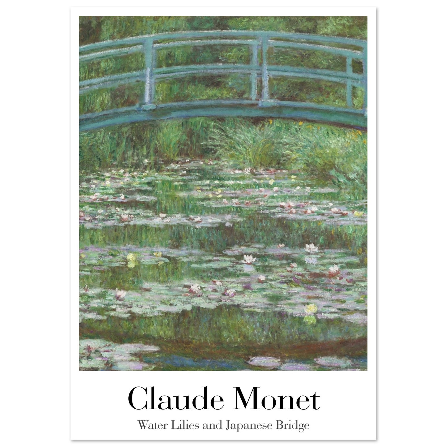 Water Lilies and Japanese Bridge - by Claude Monet