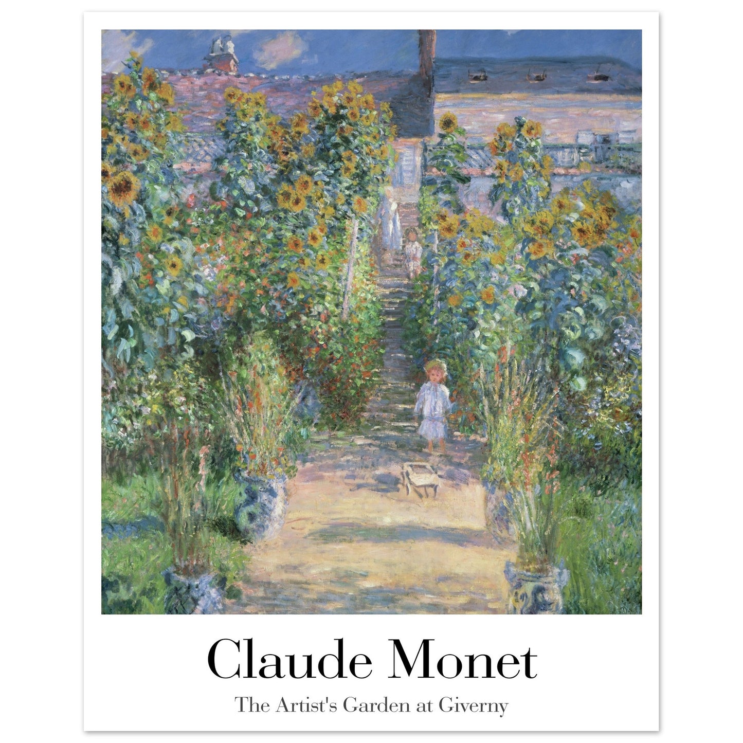 The Artist's Garden at Giverny - by Claude Monet