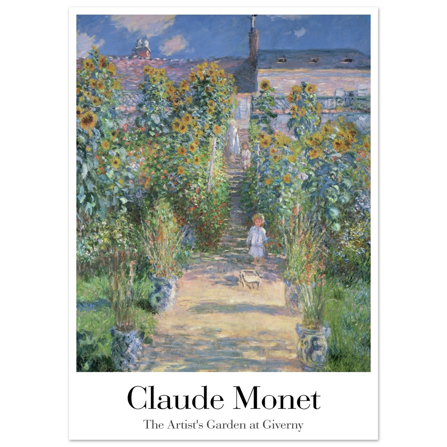 The Artist's Garden at Giverny - by Claude Monet