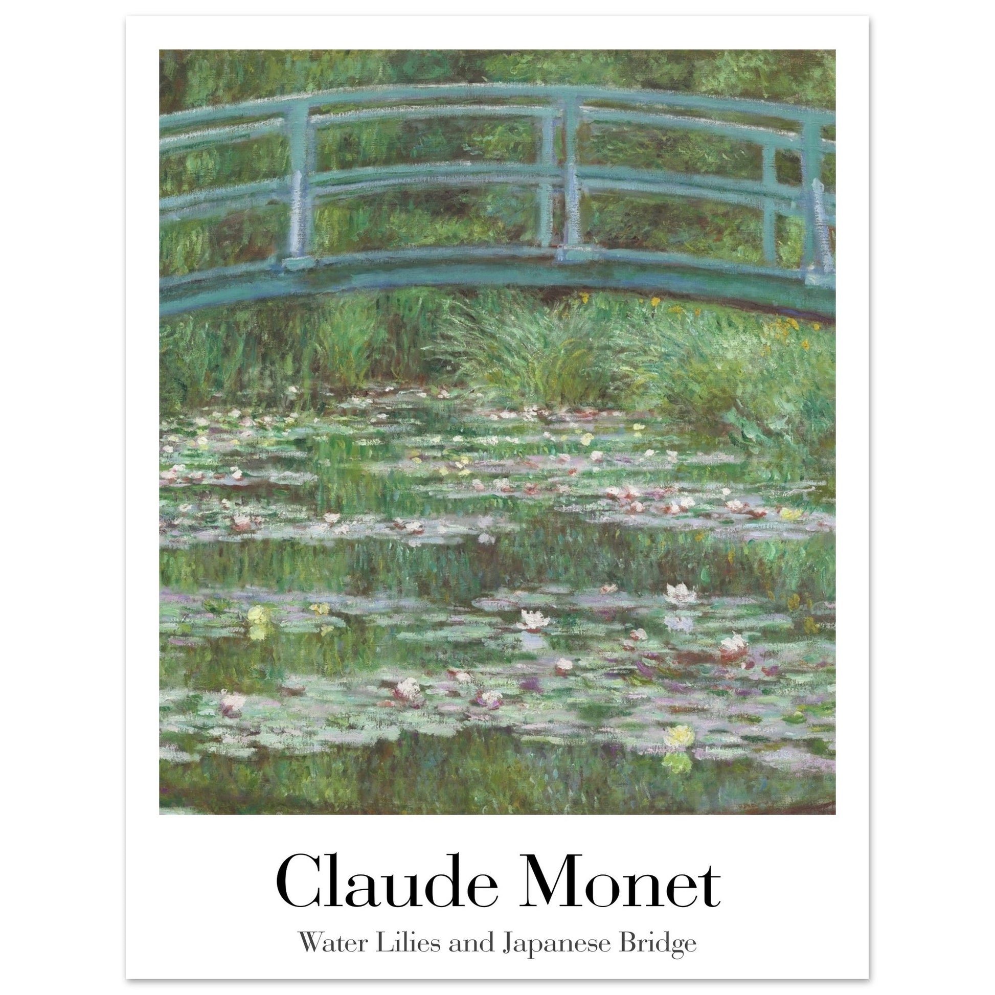 Water Lilies and Japanese Bridge - by Claude Monet