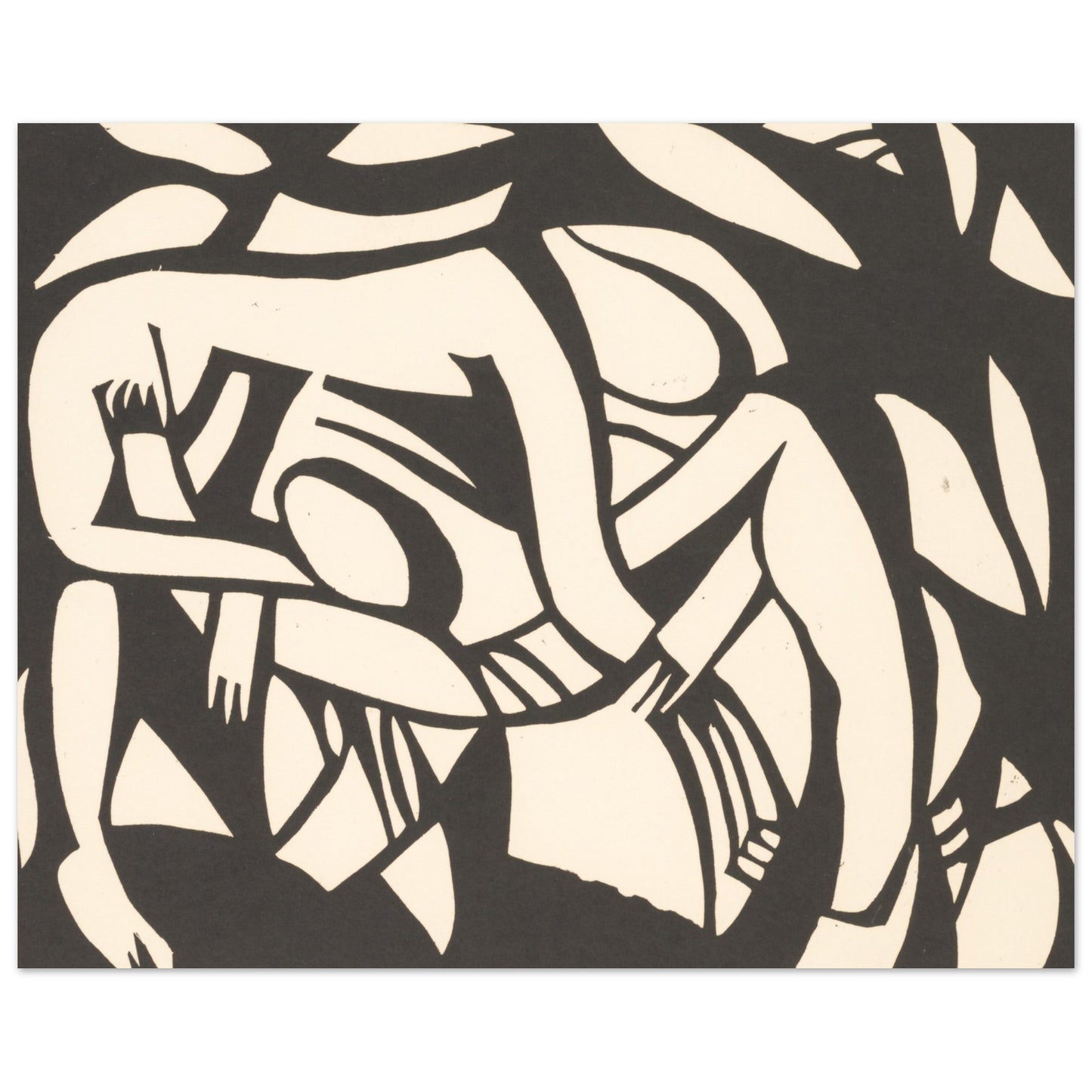 Wrestlers - by Henri Gaudier-Brzeska