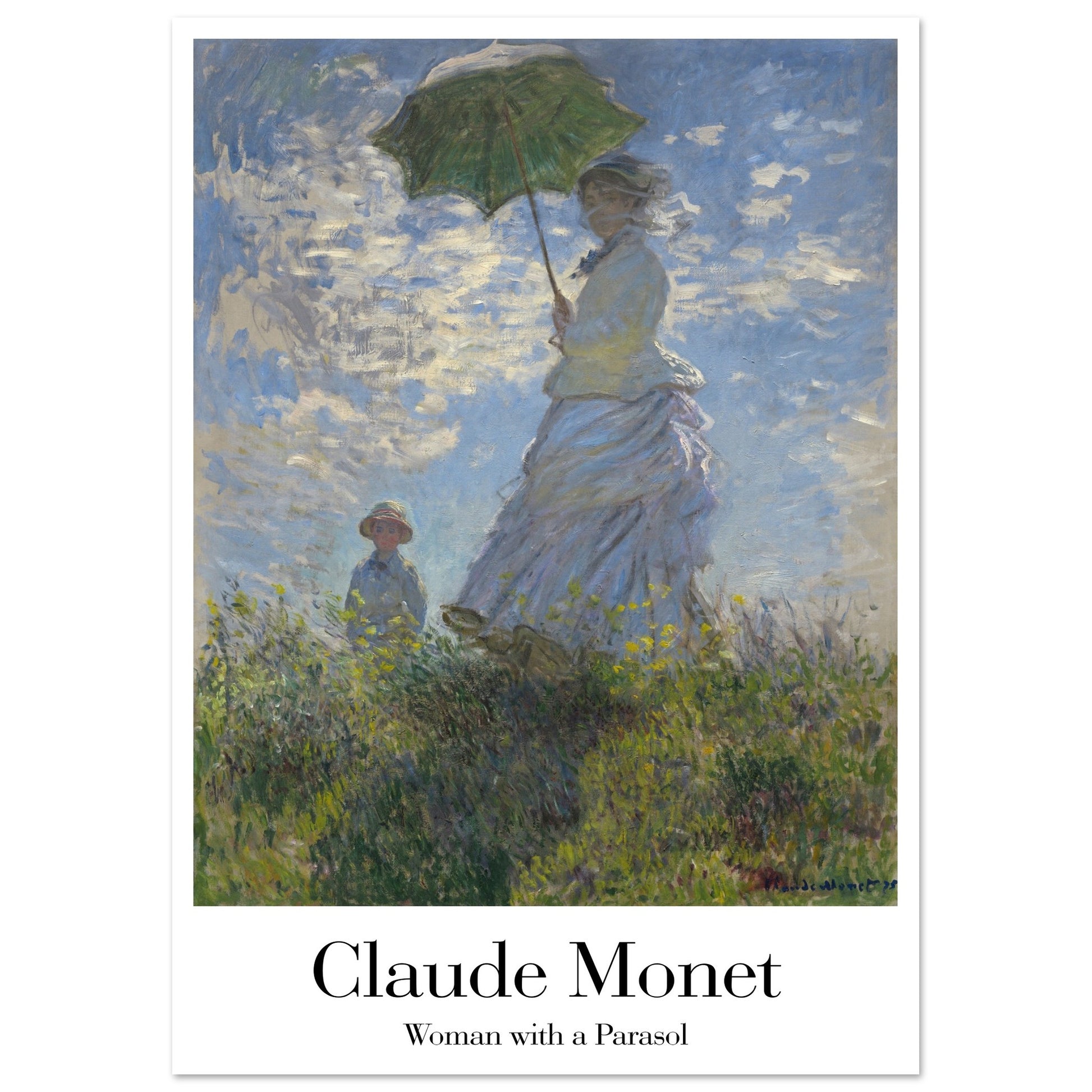 Woman with a Parasol - by Claude Monet