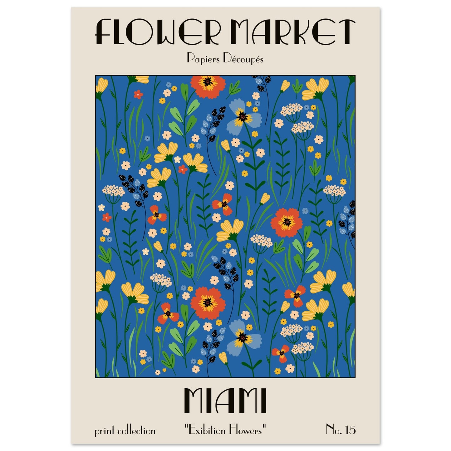 Miami Flower Market exhibition art print