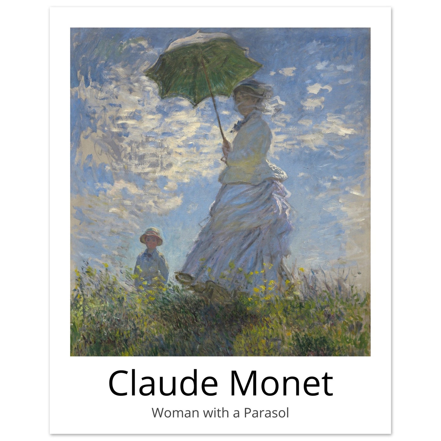 Woman with a Parasol - by Claude Monet