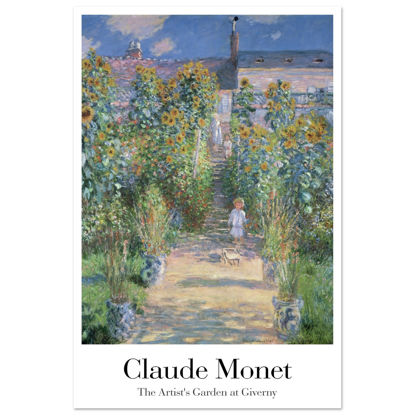 The Artist's Garden at Giverny - by Claude Monet