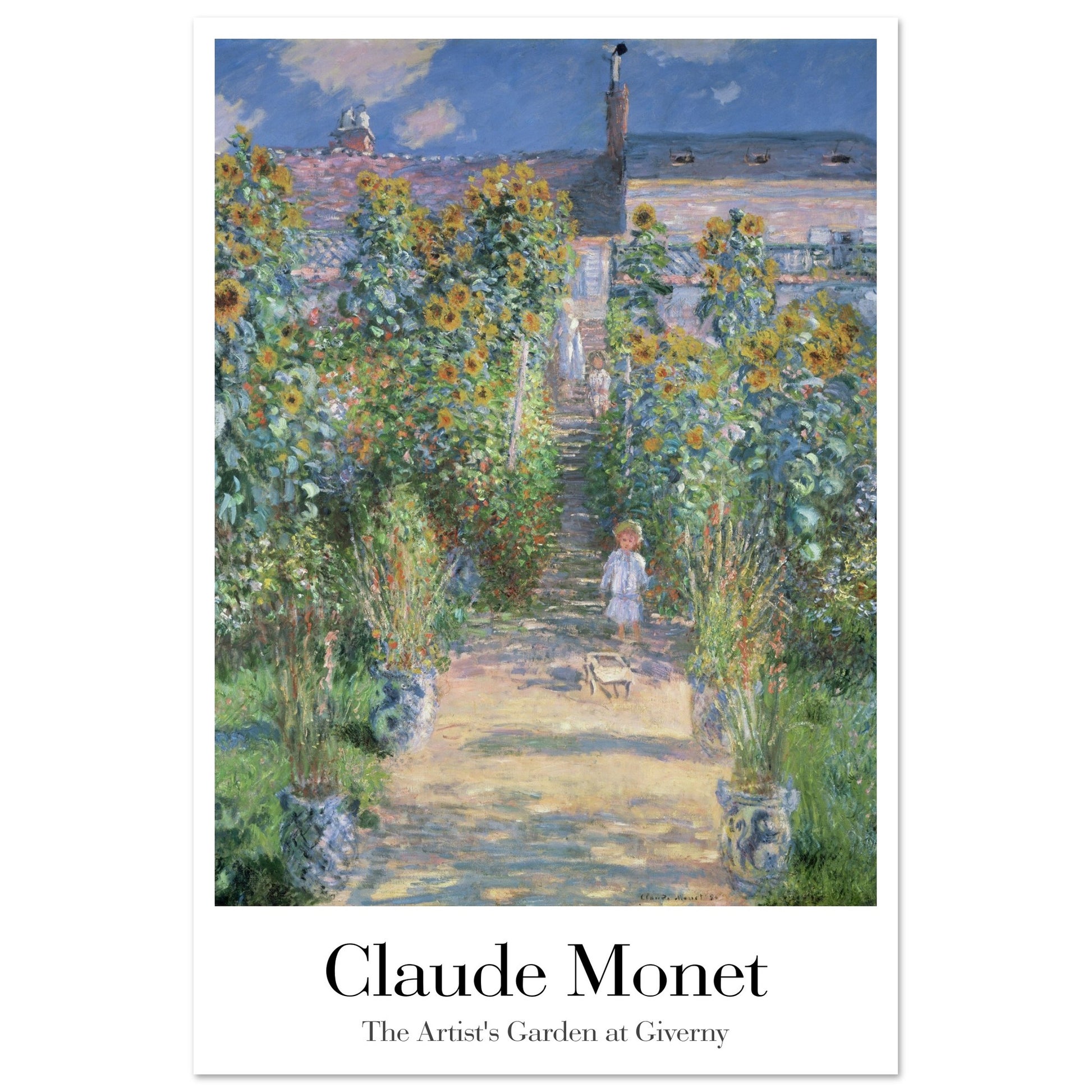 The Artist's Garden at Giverny - by Claude Monet