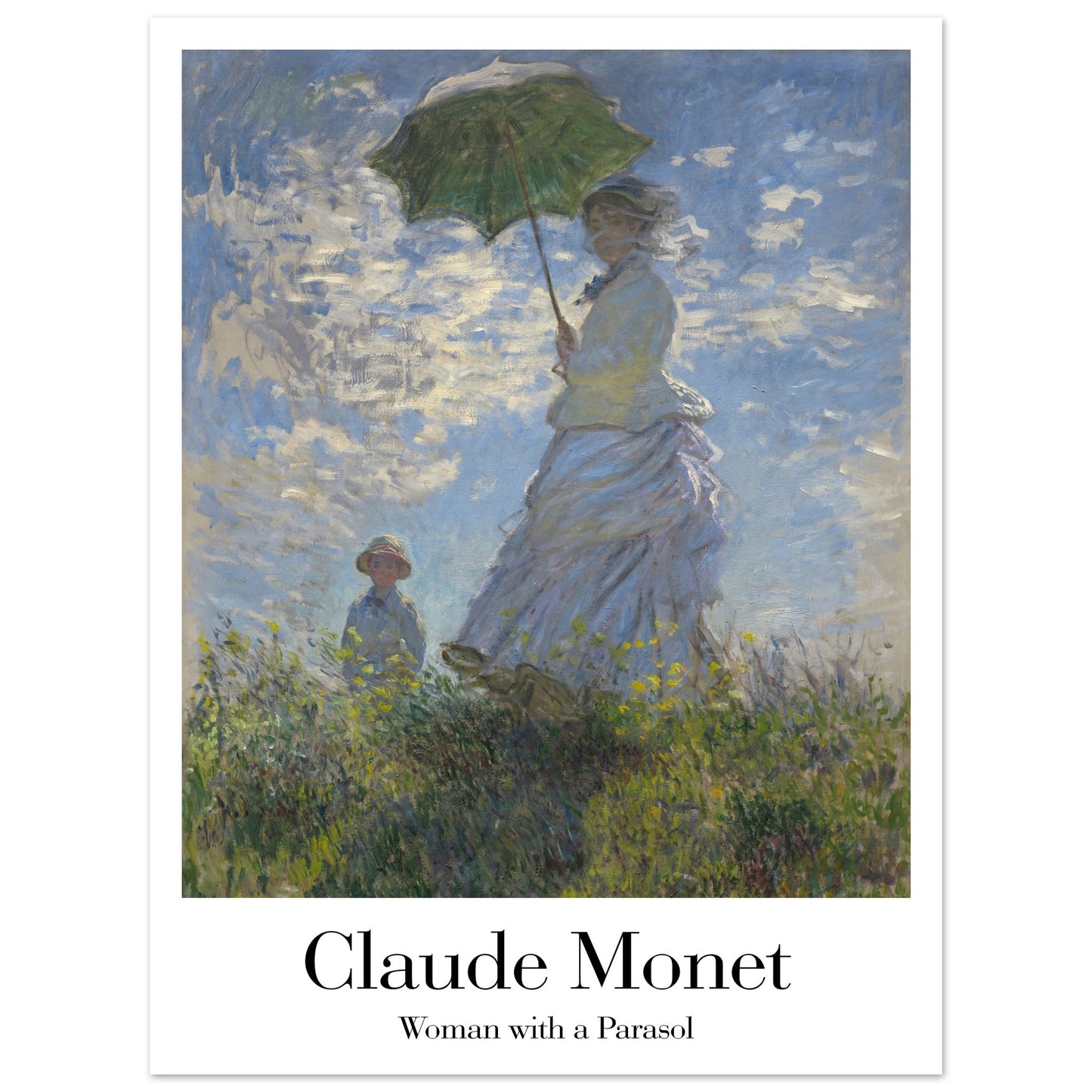 Woman with a Parasol - by Claude Monet