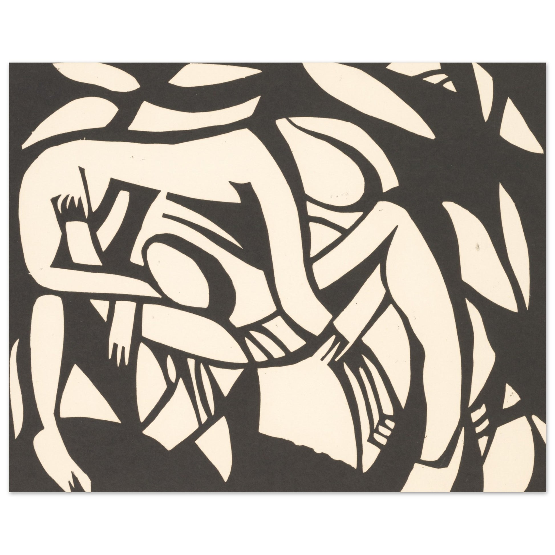 Wrestlers - by Henri Gaudier-Brzeska