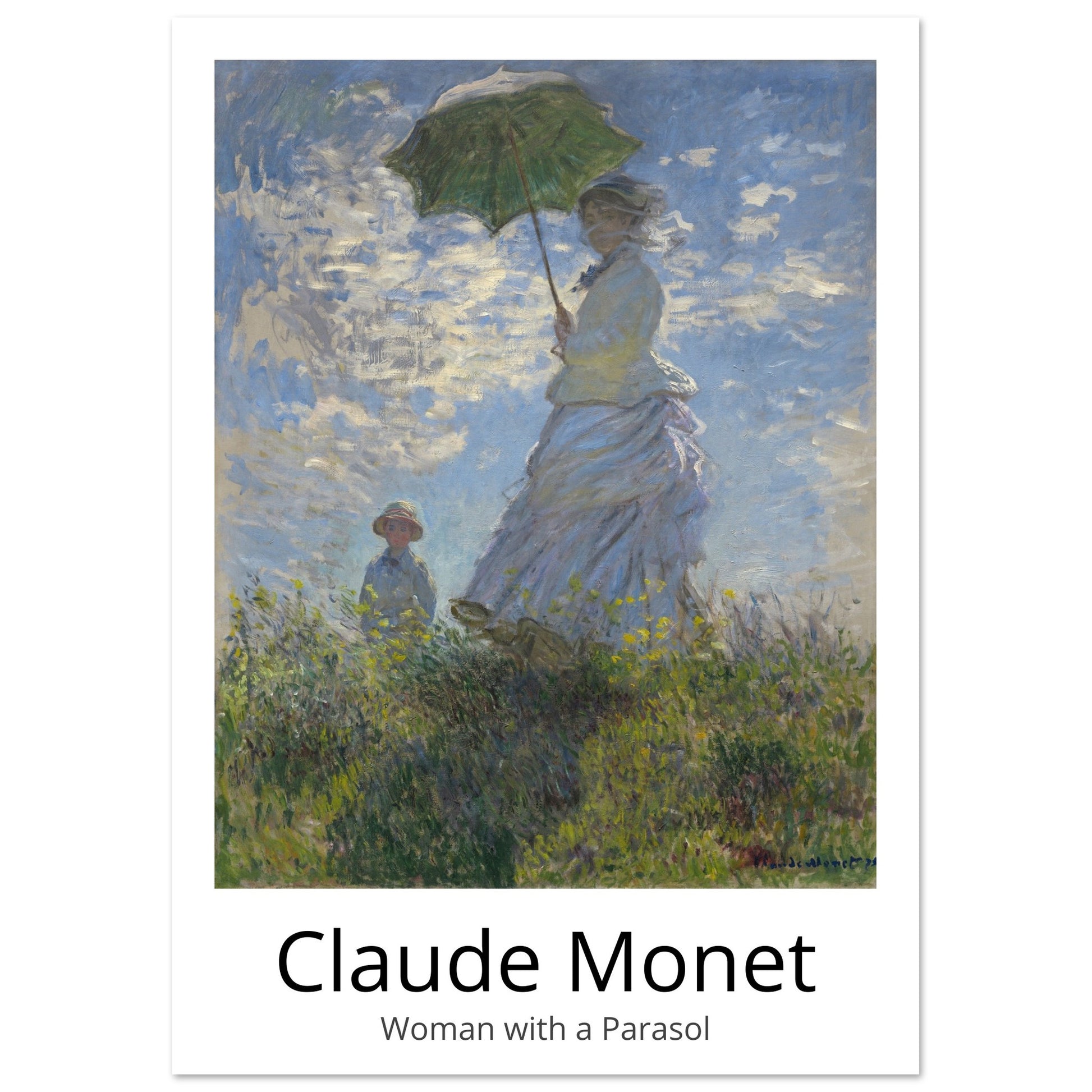 Woman with a Parasol - by Claude Monet