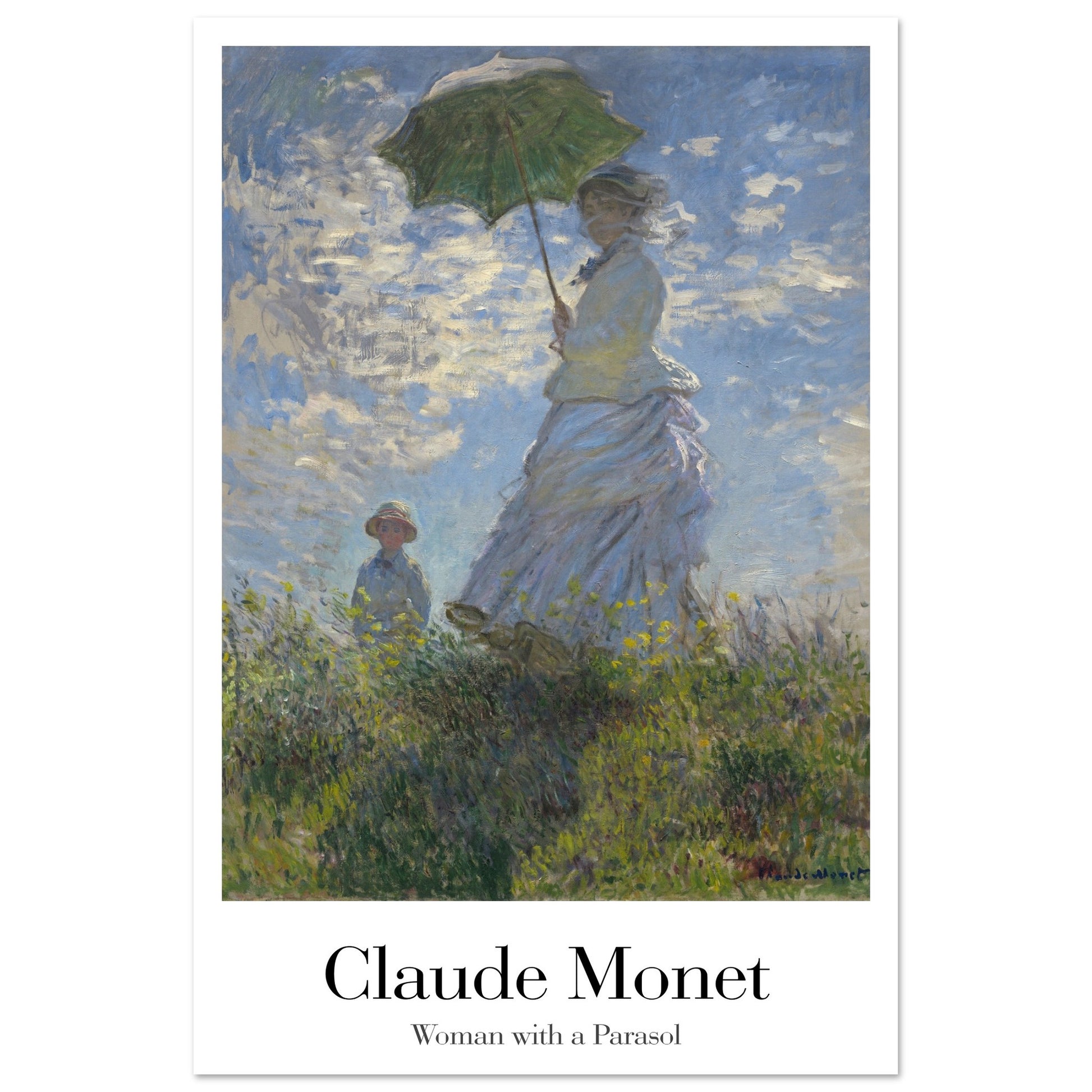 Woman with a Parasol - by Claude Monet