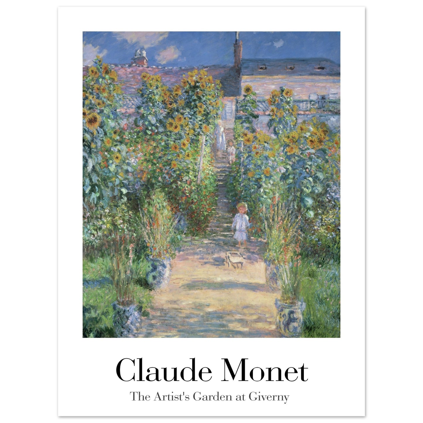 The Artist's Garden at Giverny - by Claude Monet