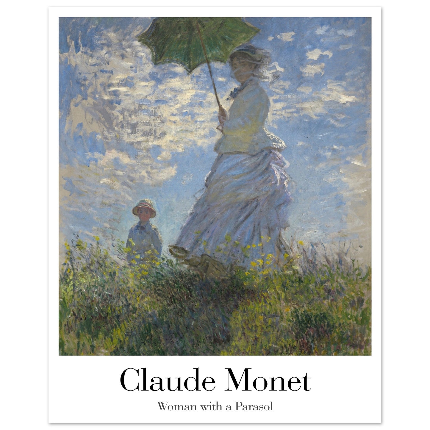 Woman with a Parasol - by Claude Monet