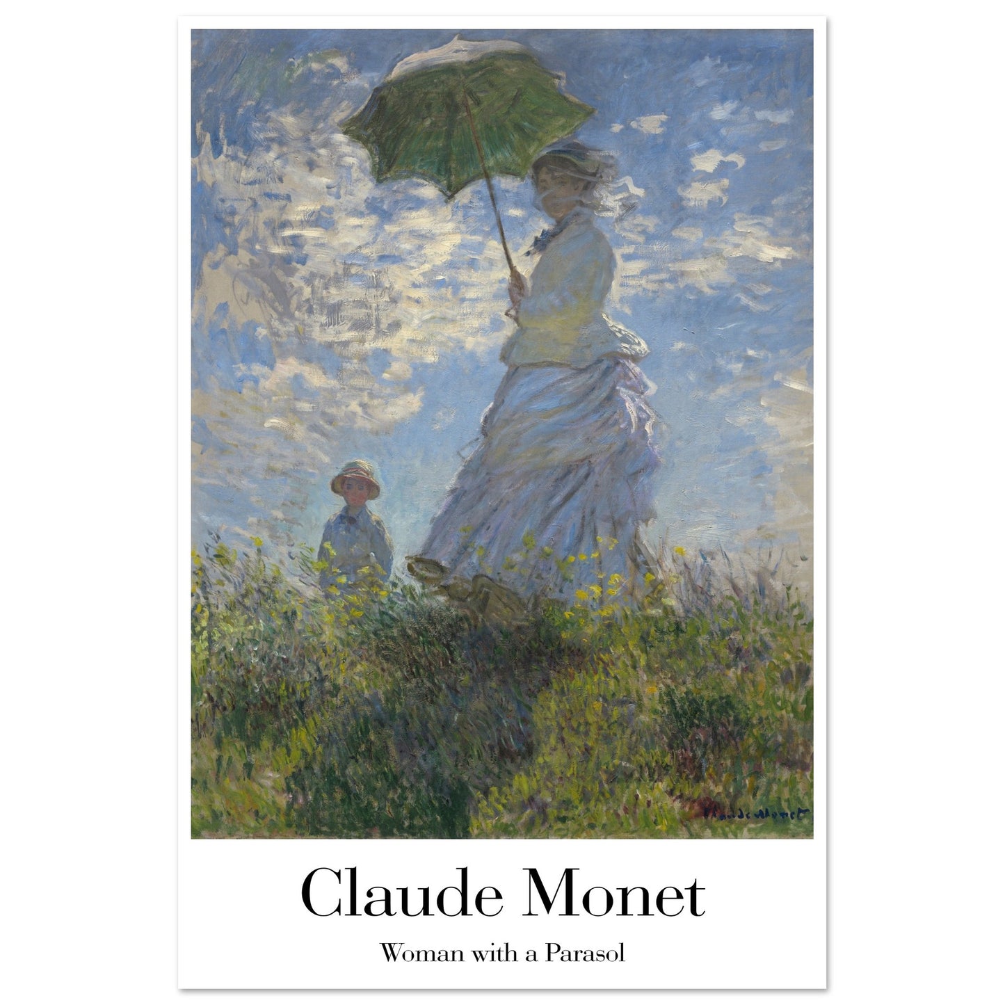 Woman with a Parasol - by Claude Monet