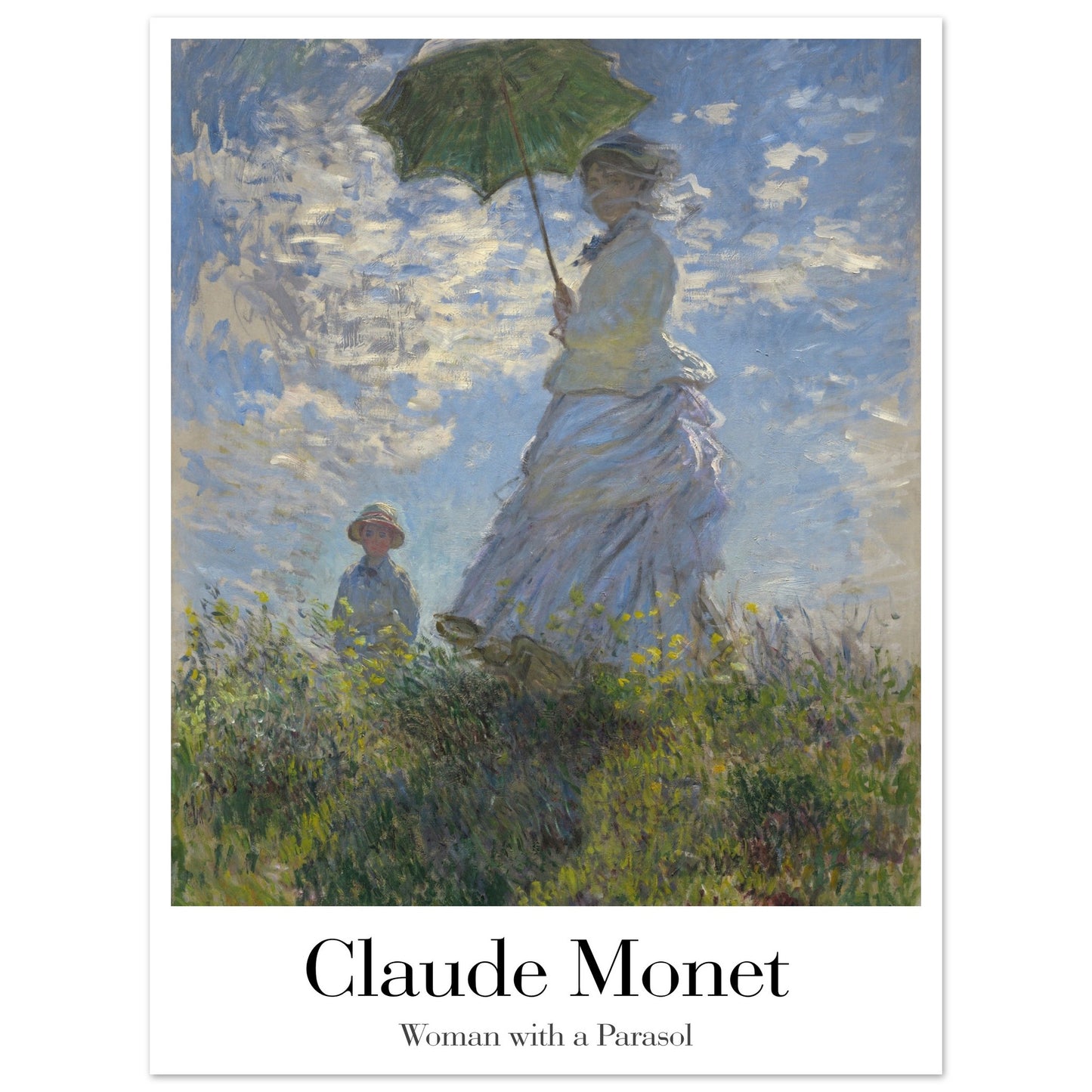 Woman with a Parasol - by Claude Monet