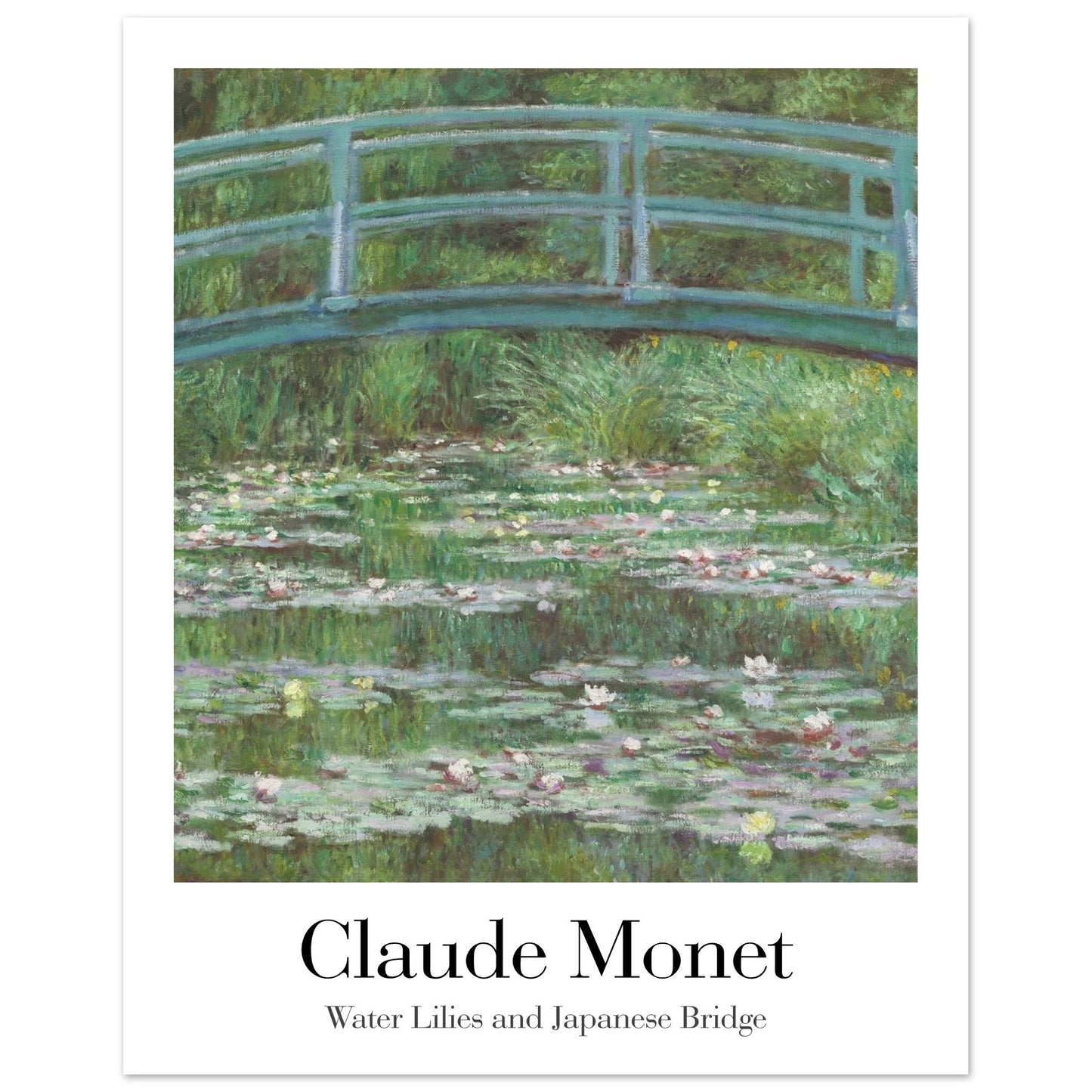 Water Lilies and Japanese Bridge - by Claude Monet