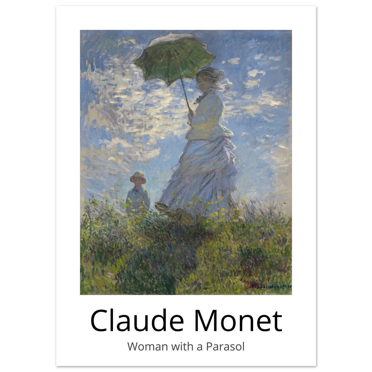 Woman with a Parasol - by Claude Monet