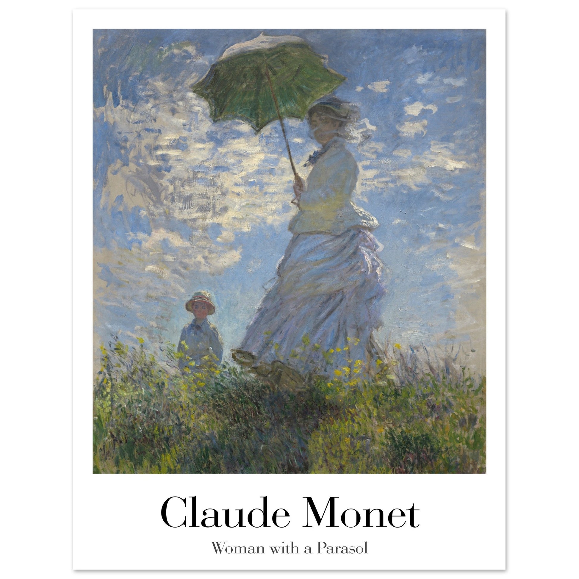 Woman with a Parasol - by Claude Monet