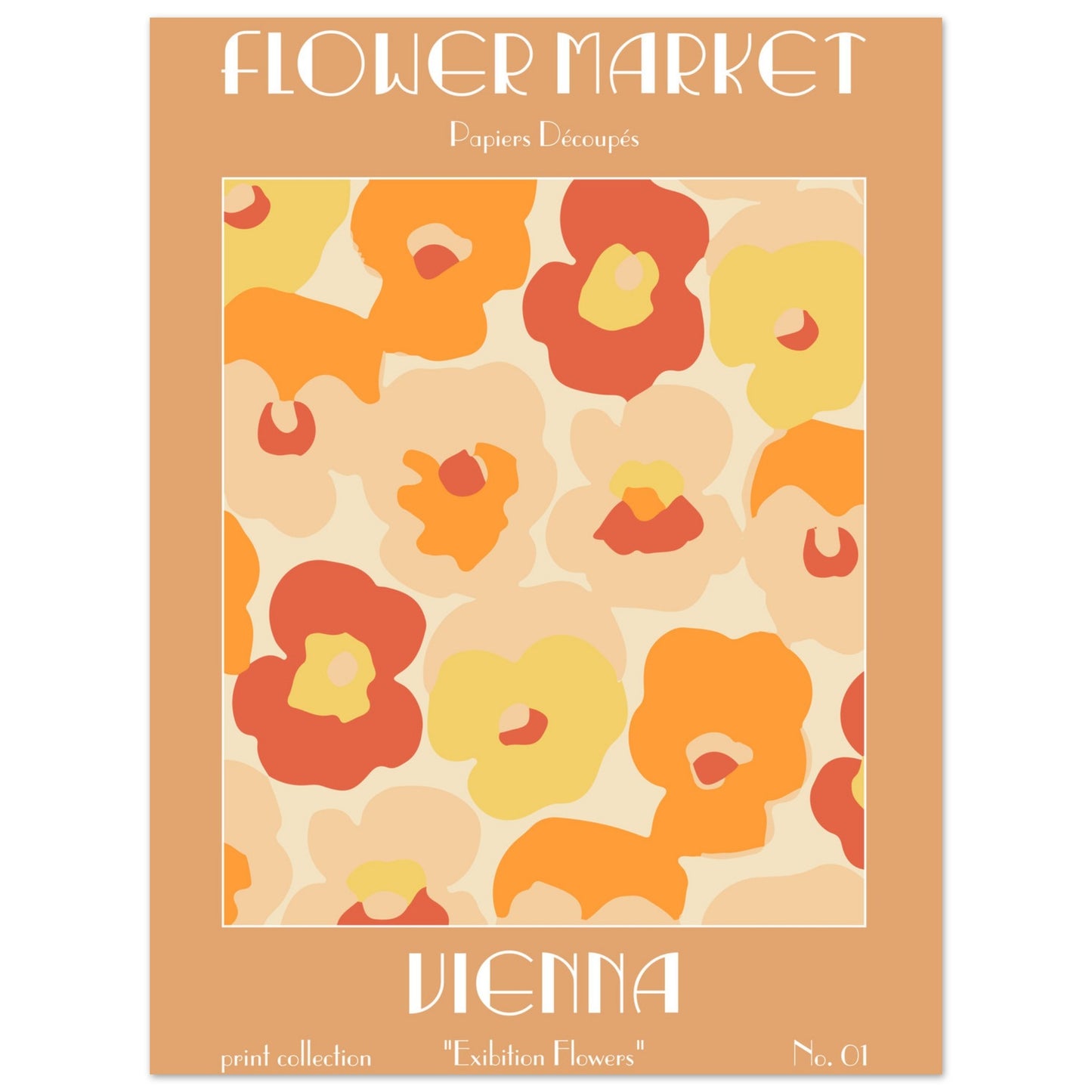 Vienna Flower Market exhibition art print