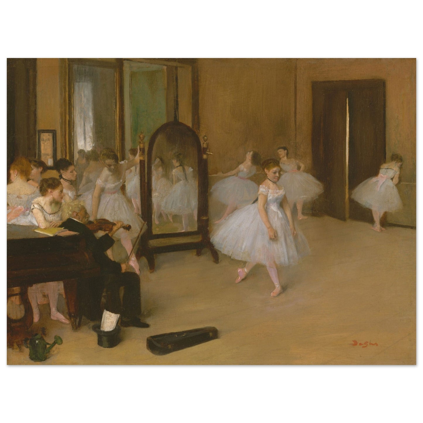 Edgar Degas poster: Dancing Room - Ballet dancers in graceful motion, a masterpiece of artistic movement