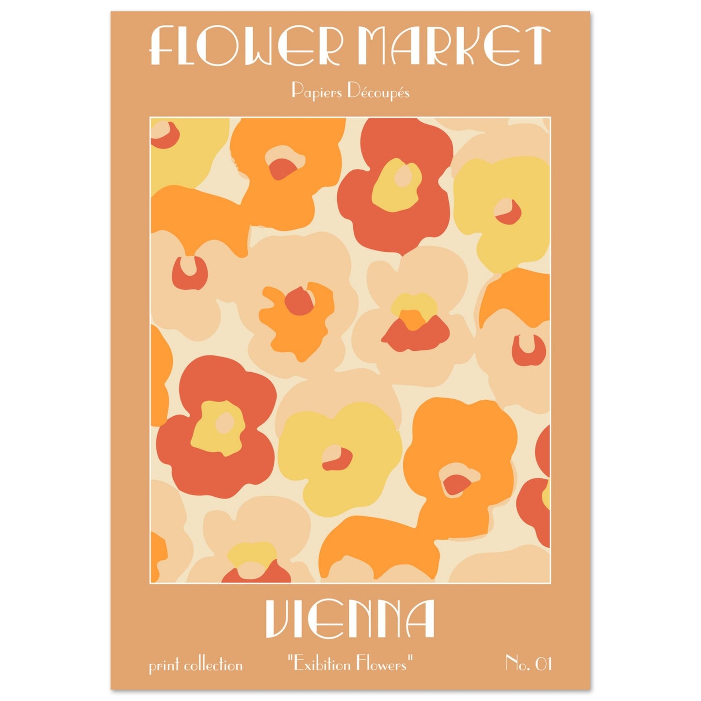 Vienna Flower Market exhibition art print