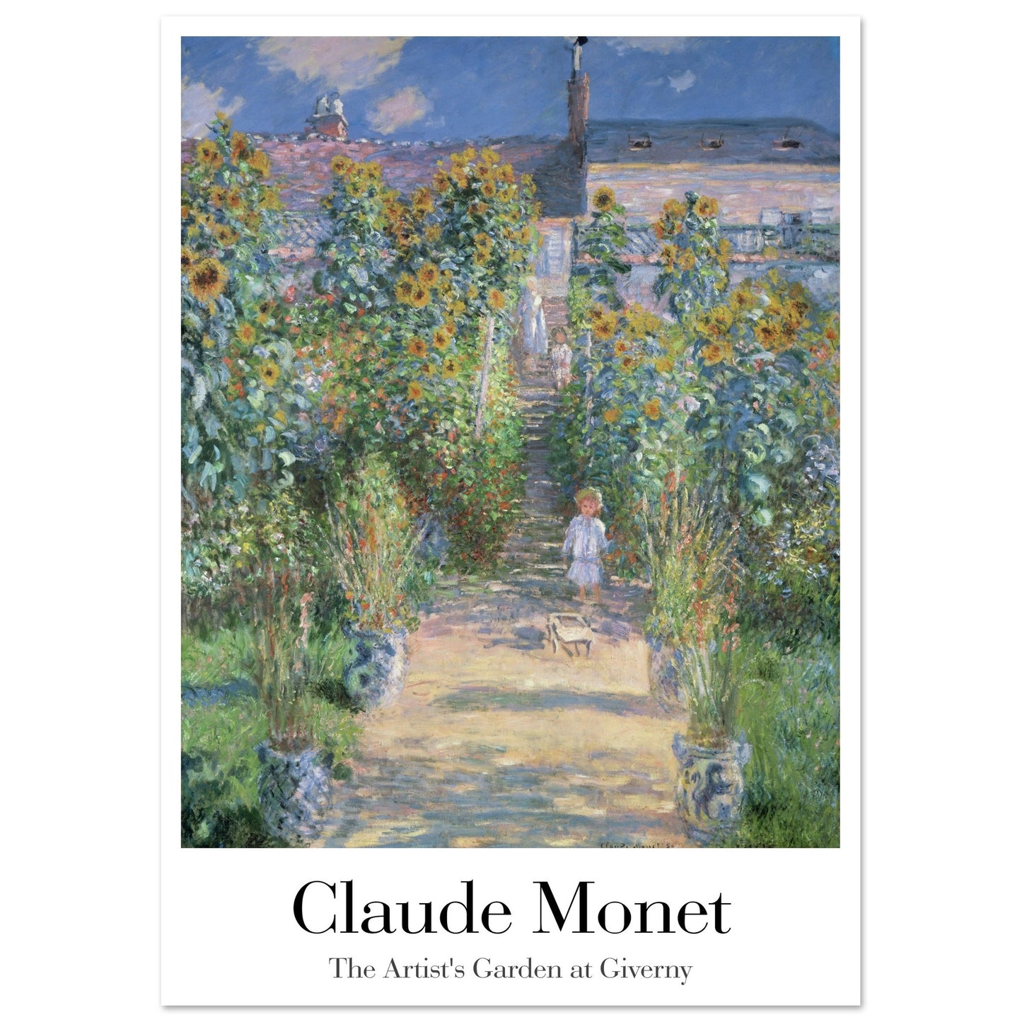 The Artist's Garden at Giverny - by Claude Monet