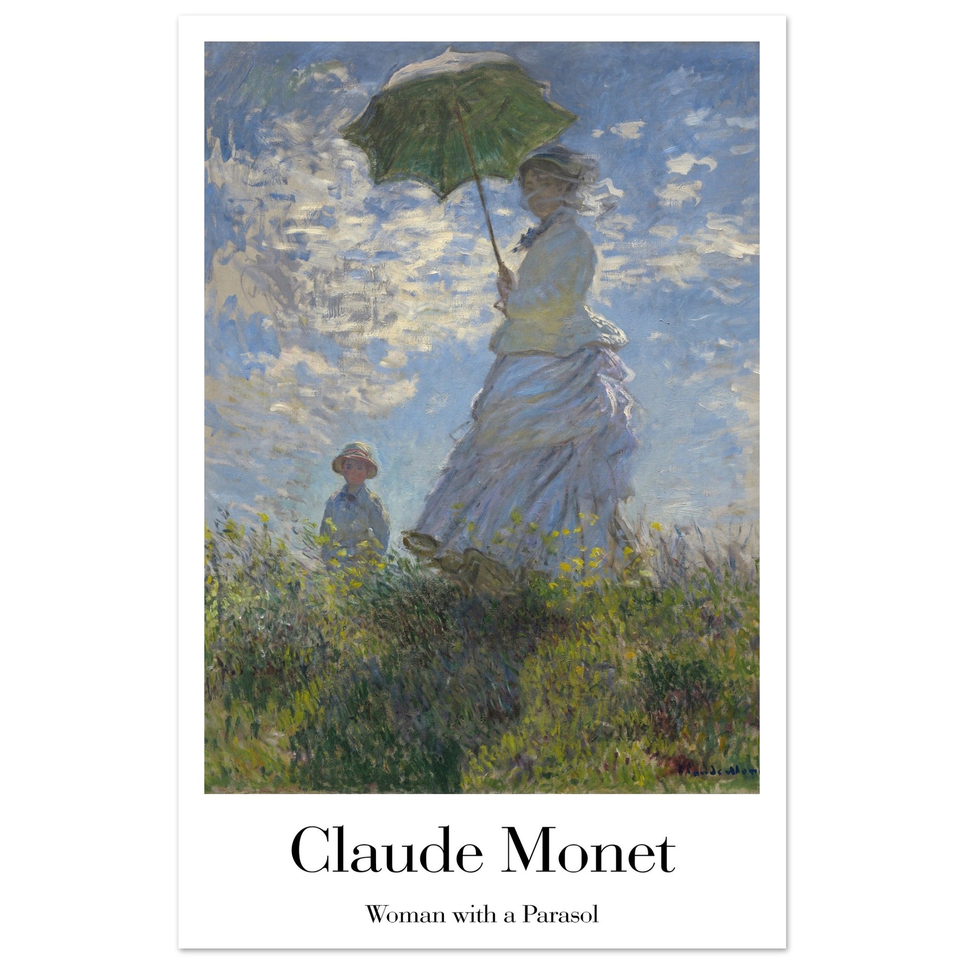 Woman with a Parasol - by Claude Monet