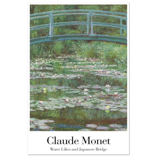 Water Lilies and Japanese Bridge - by Claude Monet