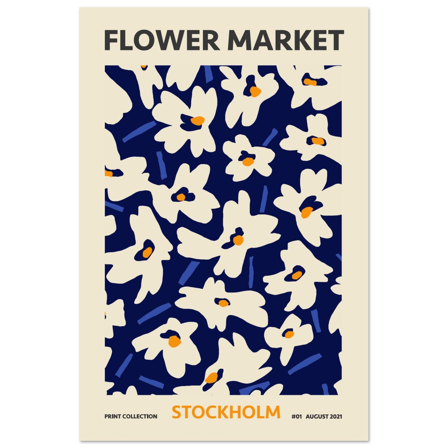 Stockholm Flower Market exhibition art print