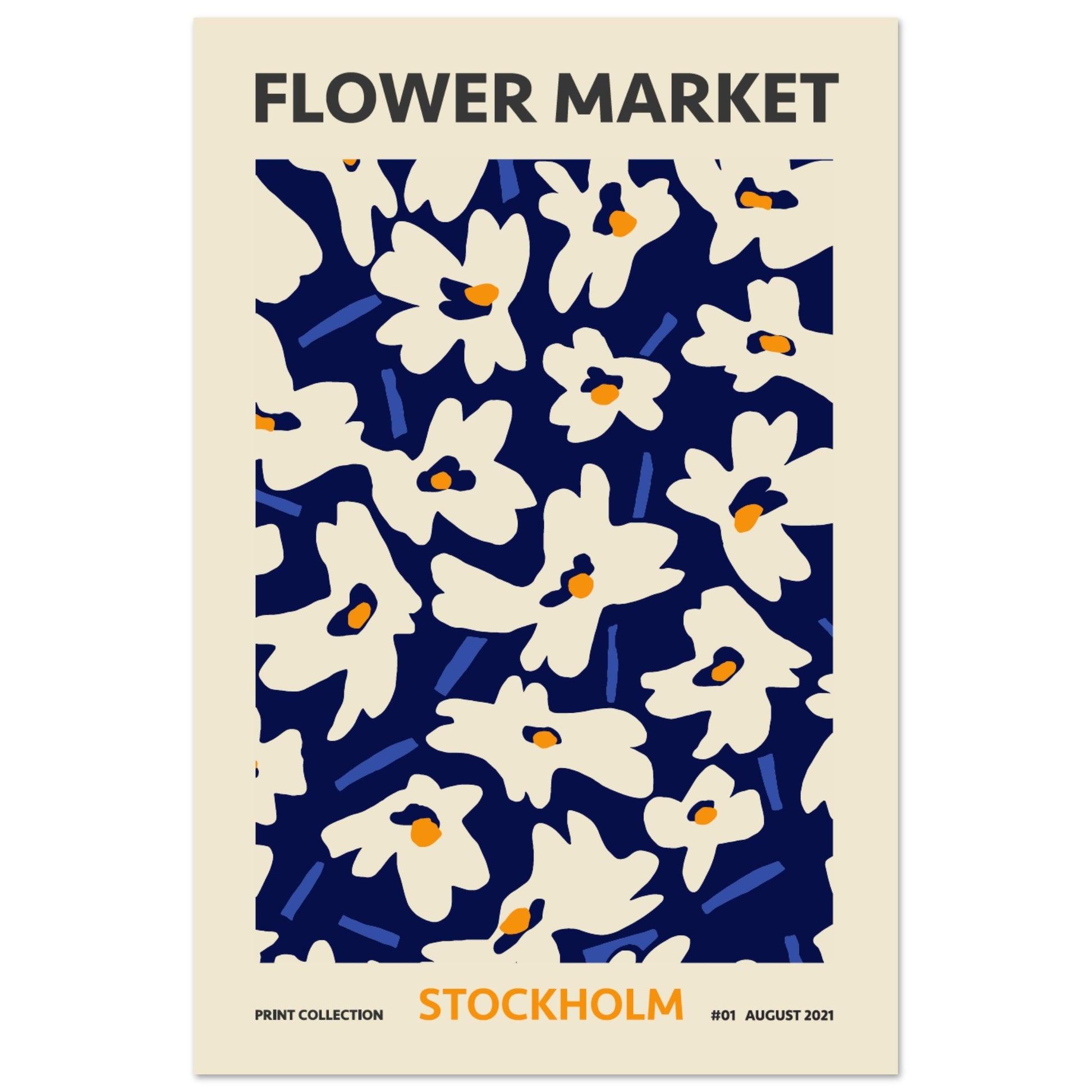 Stockholm Flower Market exhibition art print