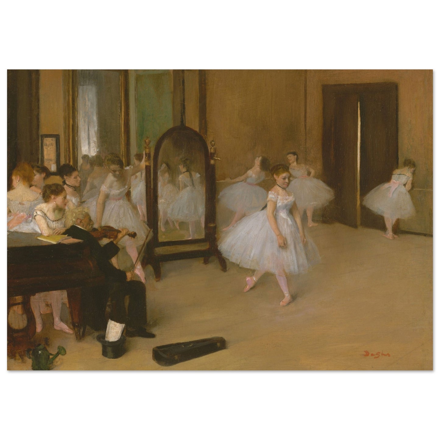 Edgar Degas poster: Dancing Room - Ballet dancers in graceful motion, a masterpiece of artistic movement