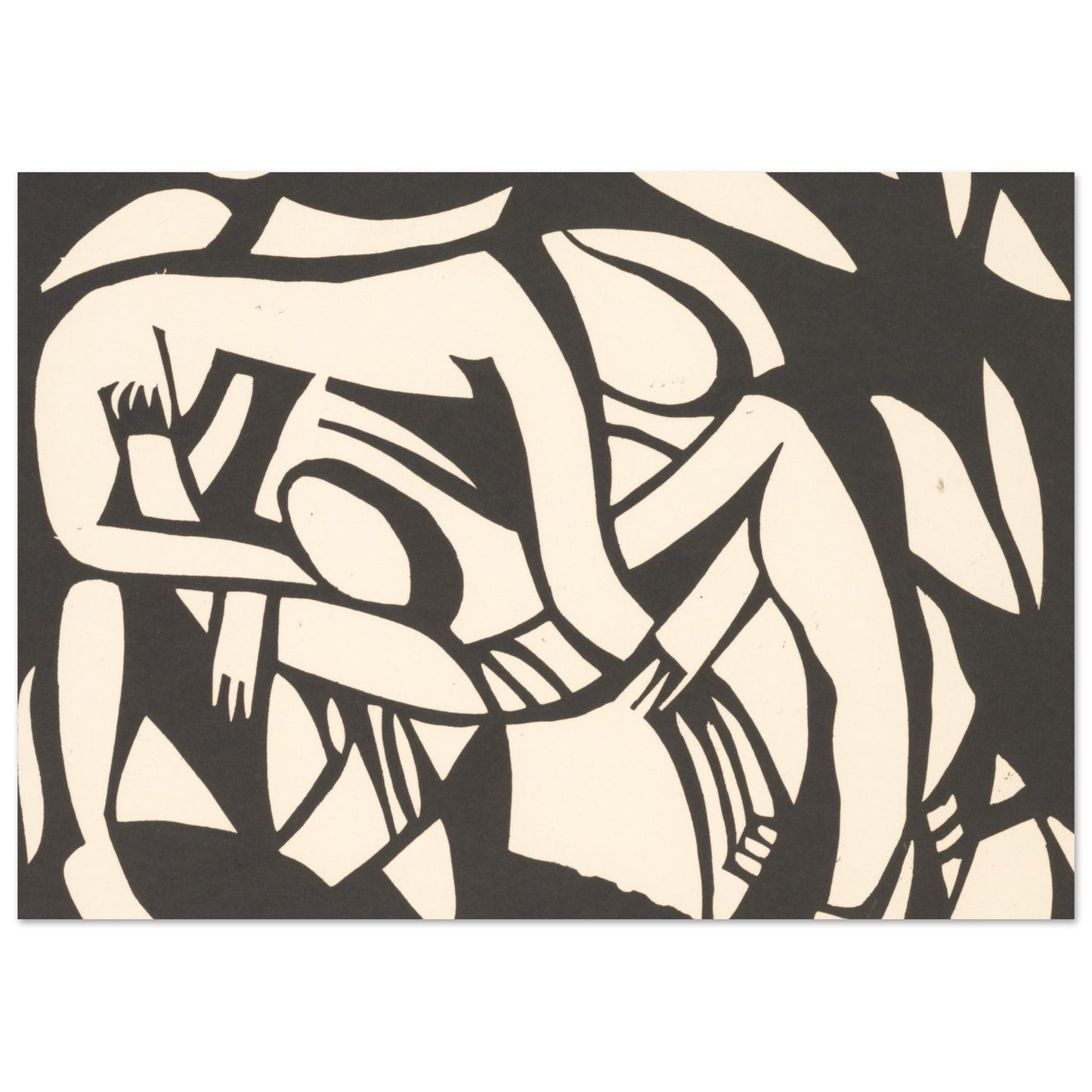 Wrestlers - by Henri Gaudier-Brzeska