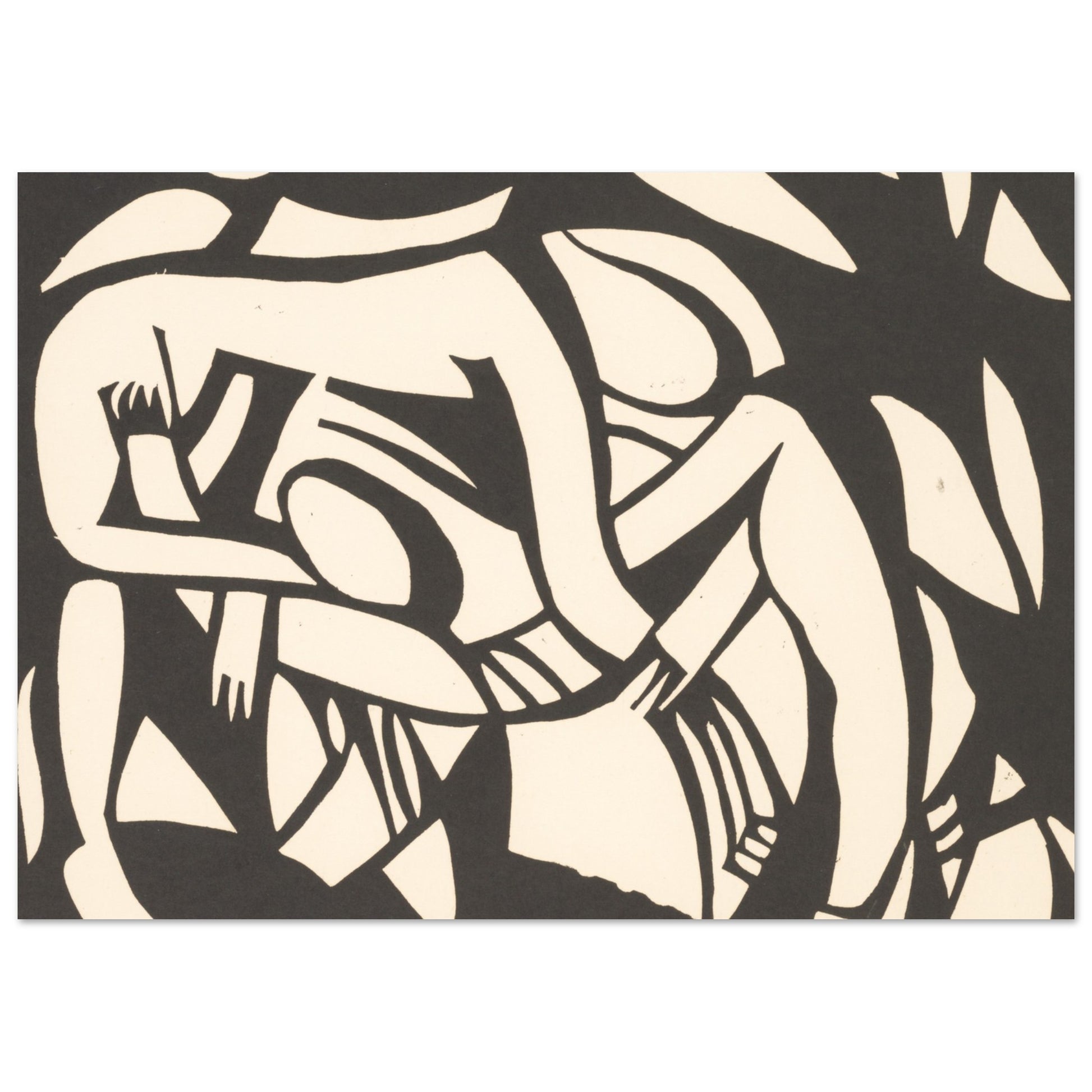 Wrestlers - by Henri Gaudier-Brzeska