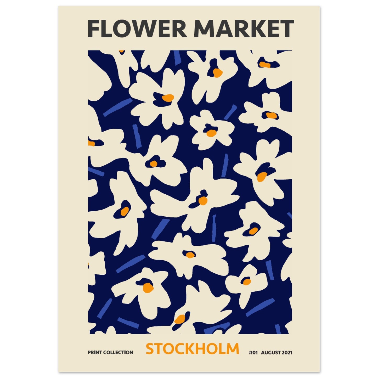 Stockholm Flower Market exhibition art print