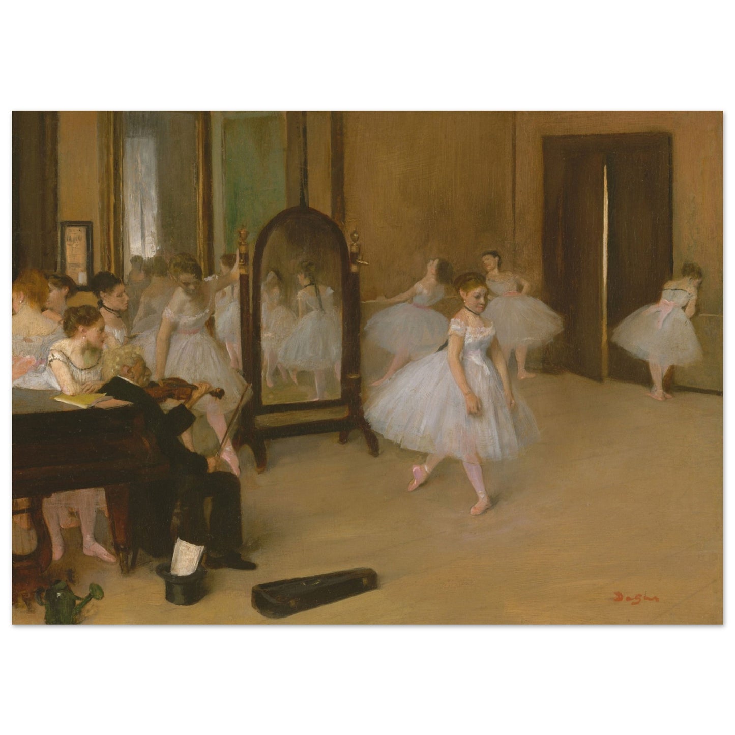 Edgar Degas poster: Dancing Room - Ballet dancers in graceful motion, a masterpiece of artistic movement