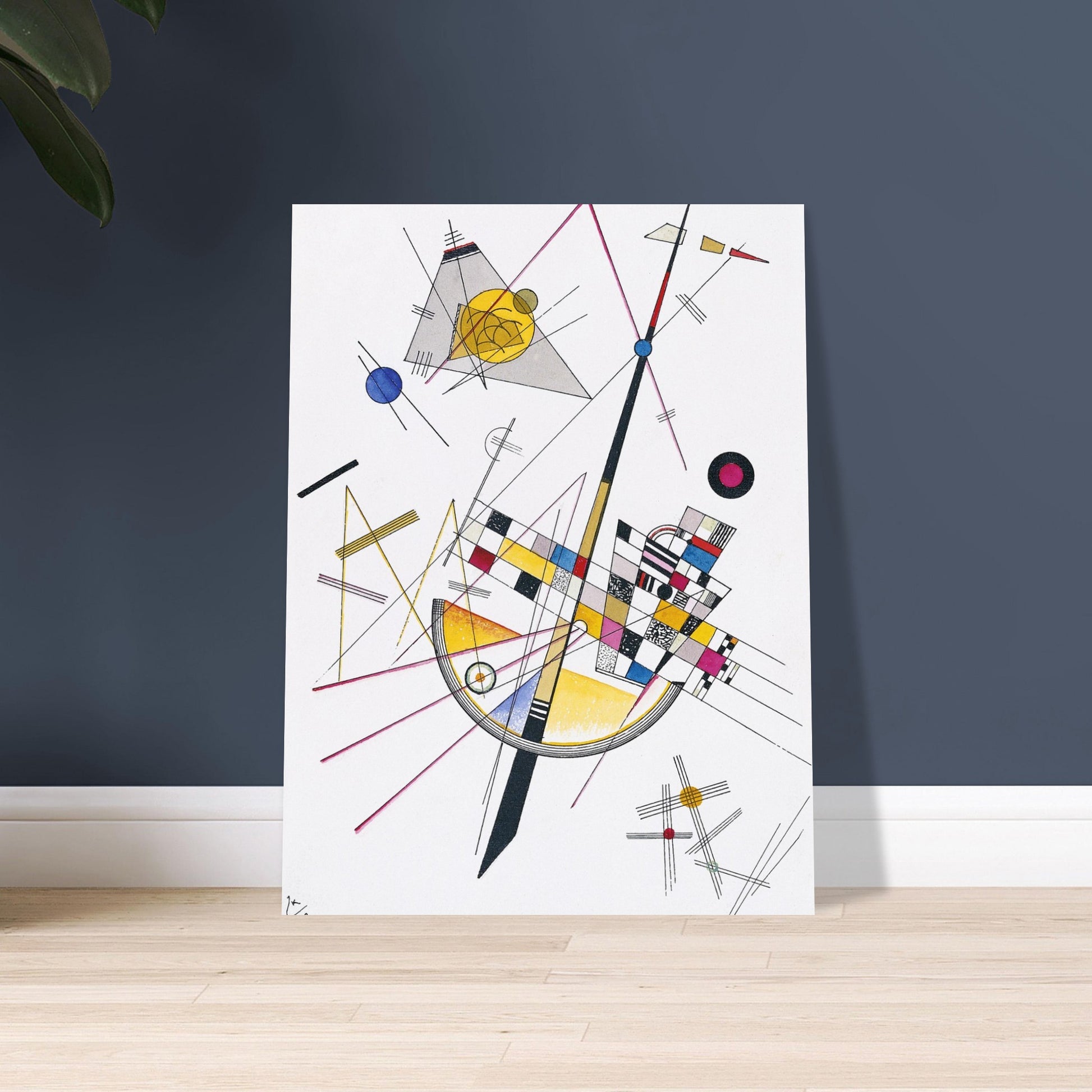 Poster of Wassily Kandinsky's Delicate Tension - A captivating art print of harmonious hues and abstract allure