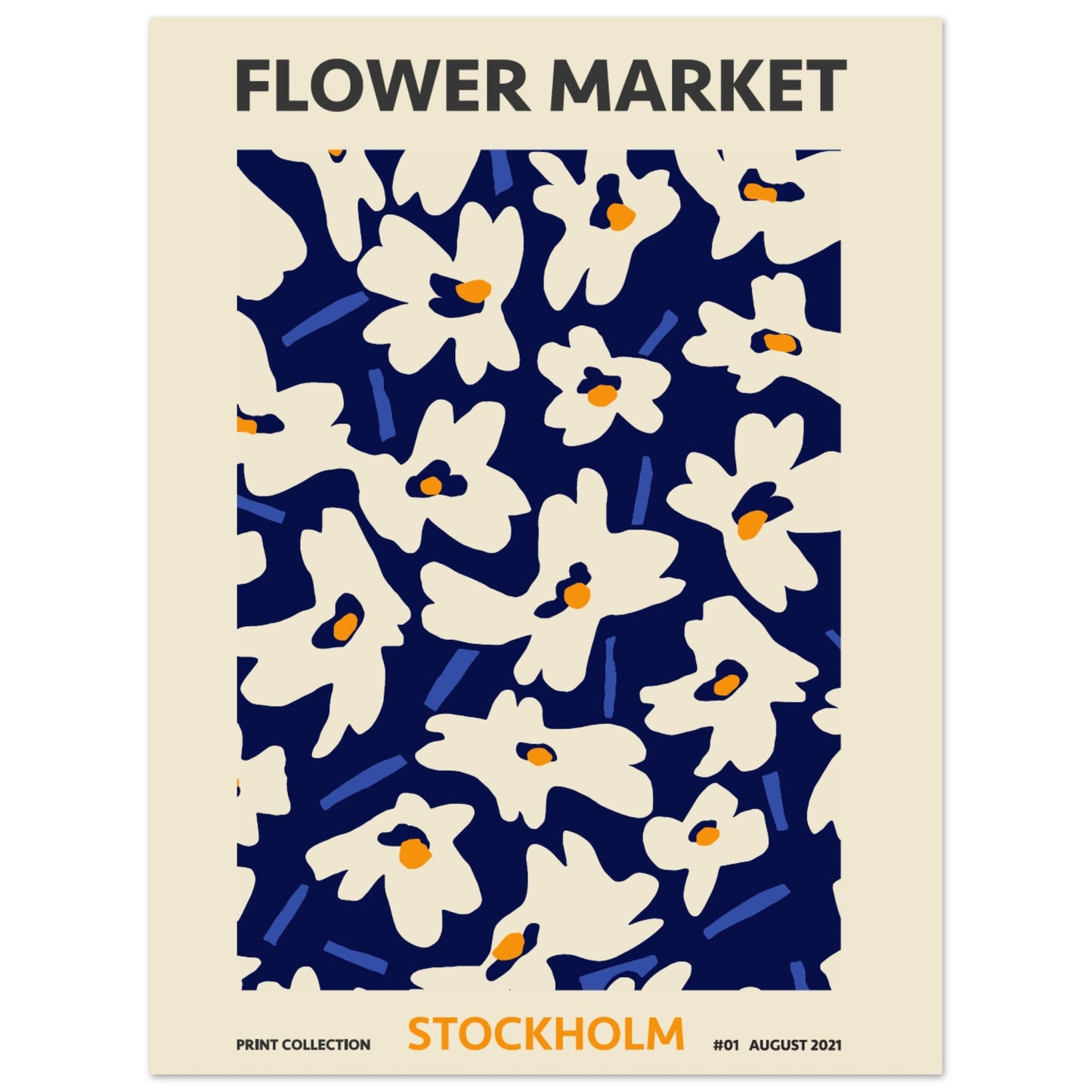 Stockholm Flower Market exhibition art print