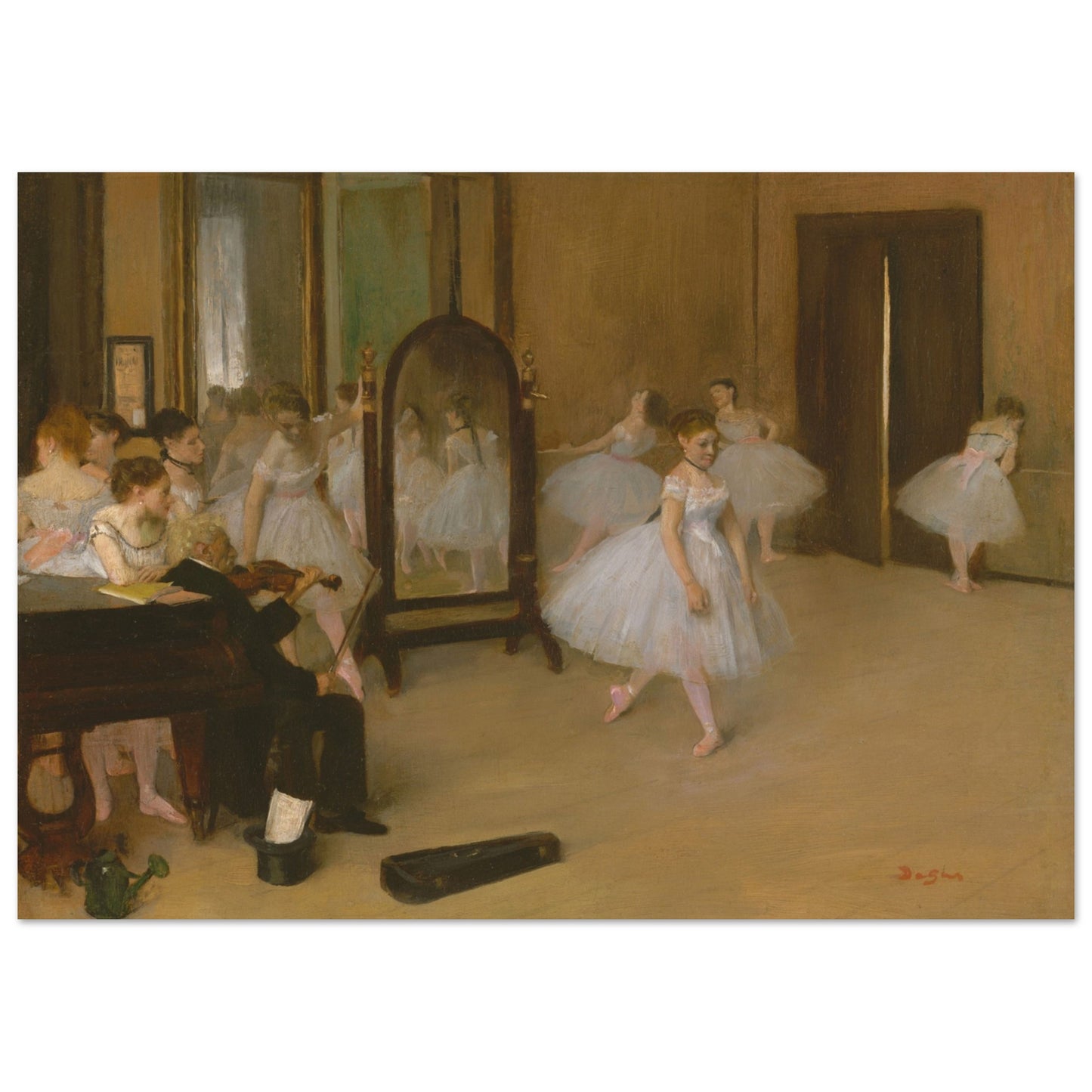 Edgar Degas poster: Dancing Room - Ballet dancers in graceful motion, a masterpiece of artistic movement