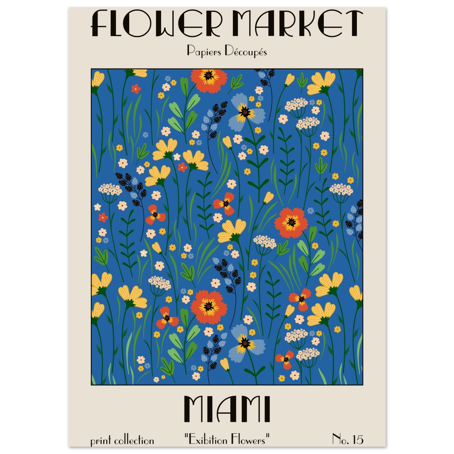 Miami Flower Market exhibition art print