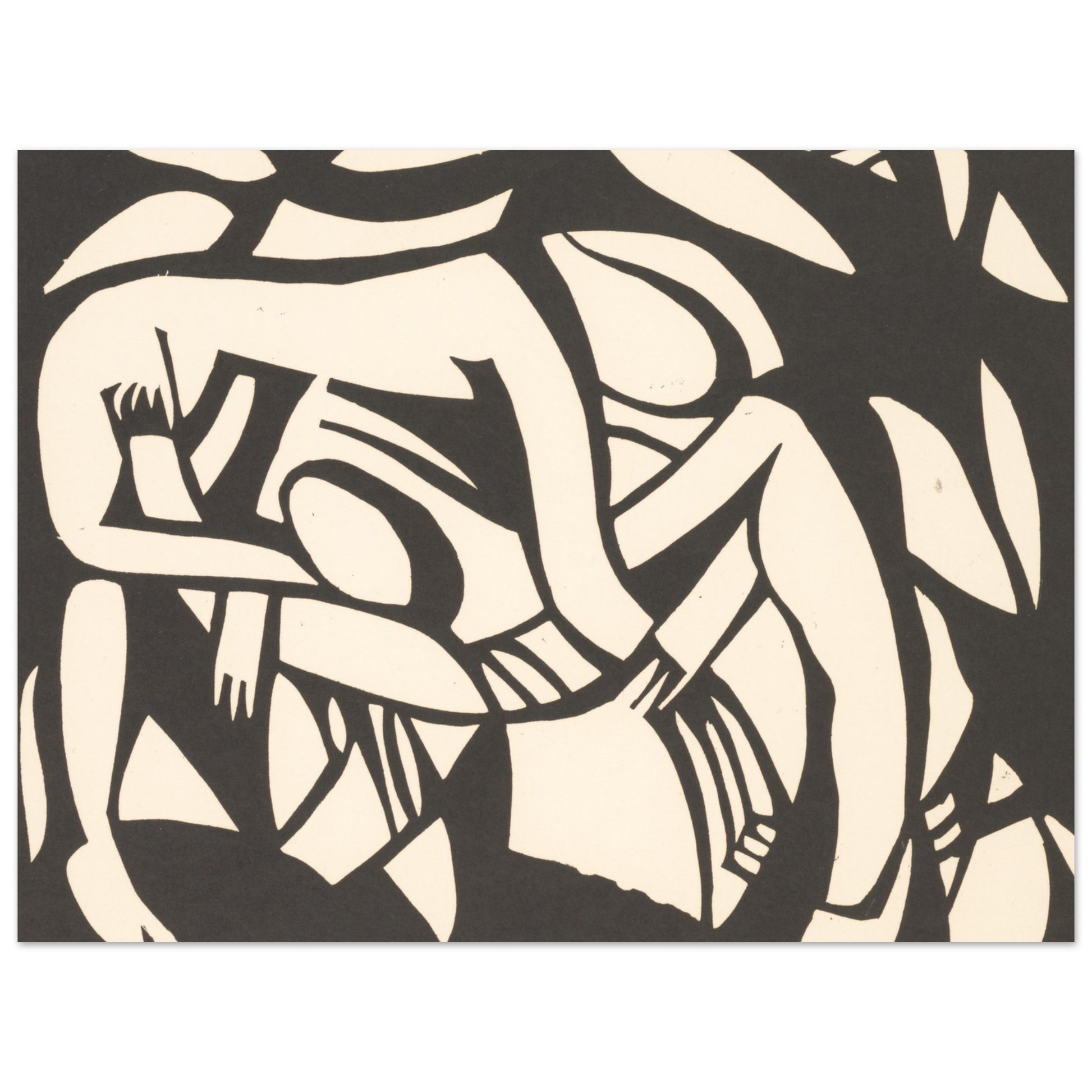 Wrestlers - by Henri Gaudier-Brzeska